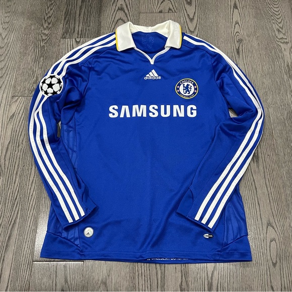 Chelsea Home Jersey Champions League 2008/2009 Longsleeves DROGBA #11 - Picture 1 of 8